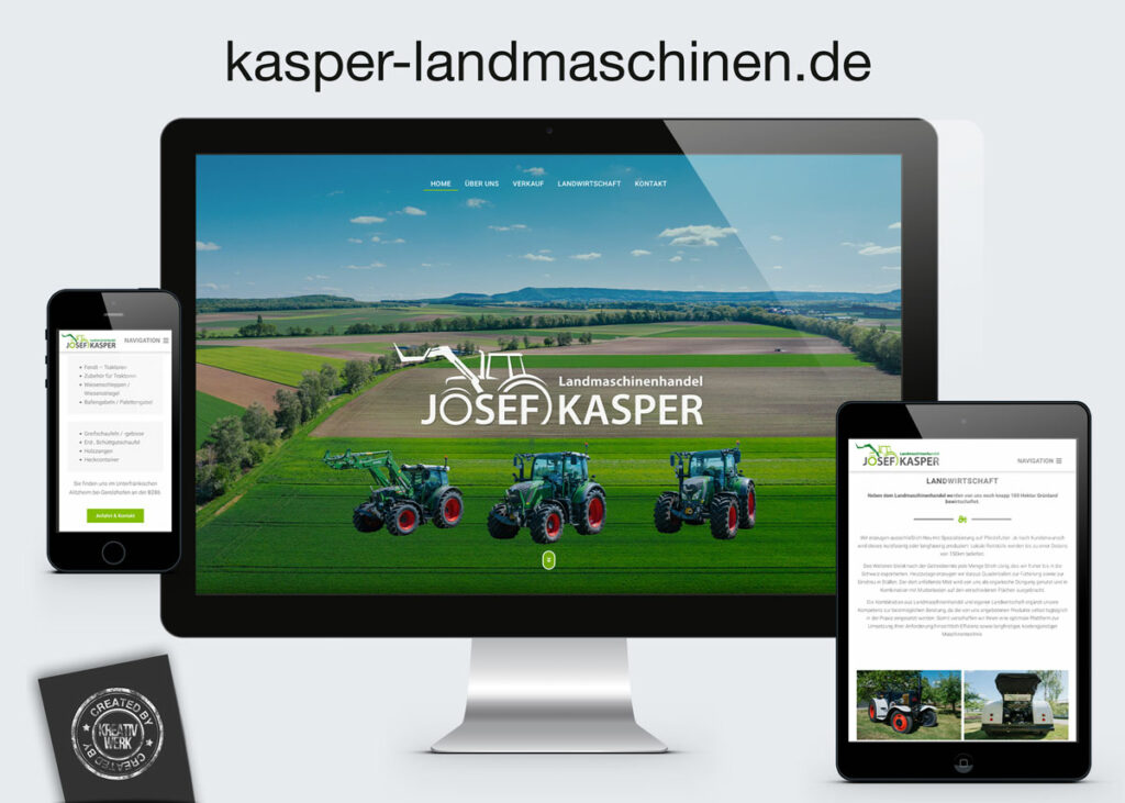 Wordpress Webdesign für Kasper Landmaschinen